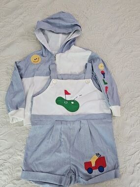 Nannette 2 Piece Kids Golf Romper and Jacket